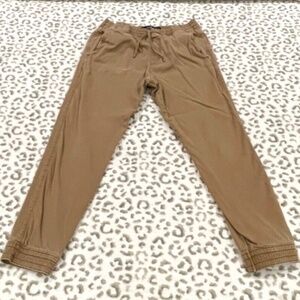 Hollister Men's Tan Advanced Stretch Joggers Style Pants; Drawstring; Size Med